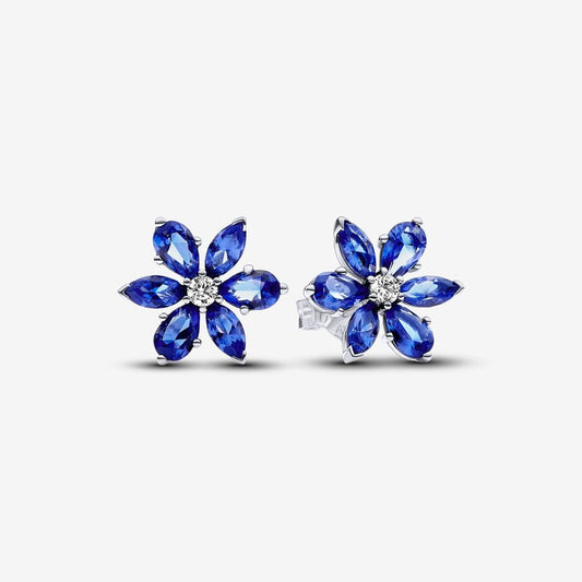 Blue Herbarium Cluster Stud Earrings