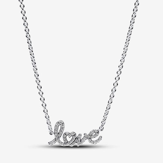 Handwritten Love Collier Necklace
